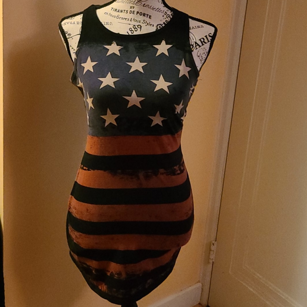 Patriotic tank dress